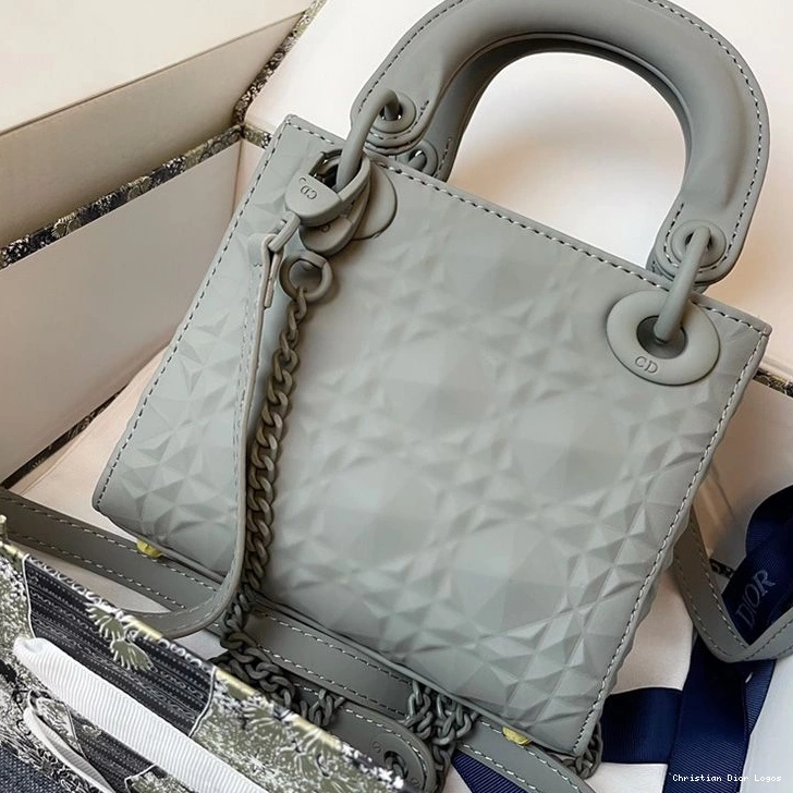 Cheap Bag Dior Ultramatte Cannage Grey Lady Frosted Calfskin Mini 0815 Luxury